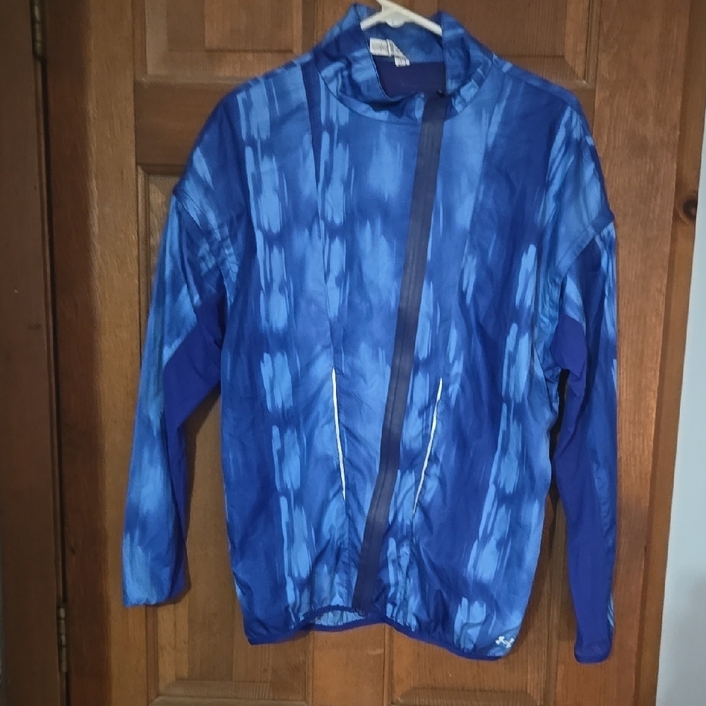 Under Armour Blue Tie-Dye Windbreaker Jacket